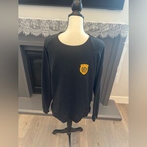 RAGS Youth Black Long Sleeve Sweatshirt | Crest Logo | Size L